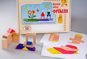 Игровой набор Фребеля "Конструктор деревянный без соединений-2" (Серия "Эксперимент") - fgospostavki.ru - Мегион