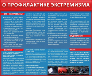 Стенд "О профилактике экстремизма" - fgospostavki.ru - Мегион