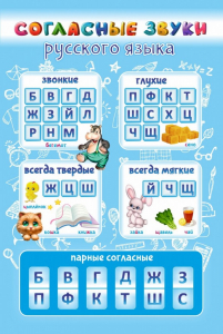 Стенд "Согласные русского языка" - fgospostavki.ru - Мегион