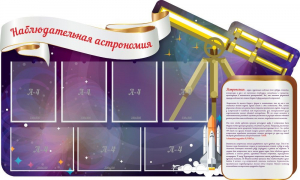 Стенд "Наблюдательная астрономия" - fgospostavki.ru - Мегион