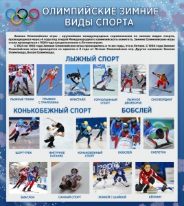 Стенд "Олимпийские зимние виды спорта" - fgospostavki.ru - Мегион