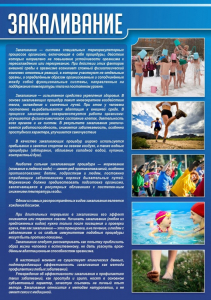 Стенд "Закаливание" - fgospostavki.ru - Мегион