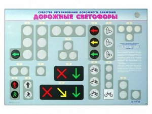 Базовый комплект светового оборудования "Дорожные светофоры" с сенсорным беспроводным пультом дистанционного управления - fgospostavki.ru - Мегион