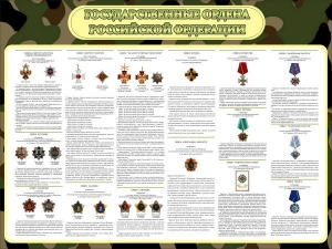 Стенд "Государственные ордена РФ" - fgospostavki.ru - Мегион