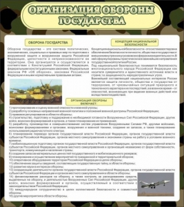 Стенд "Организация обороны государства" - fgospostavki.ru - Мегион