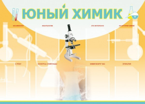 Стенд "Юный химик" Вариант 1 - fgospostavki.ru - Мегион