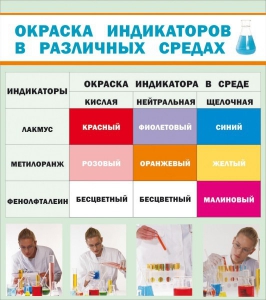 Стенд "Окраска индикаторов в различных средах" - fgospostavki.ru - Мегион