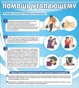 Стенд "Помощь утопающему" - fgospostavki.ru - Мегион
