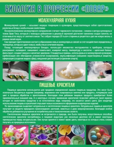 Стенд "Биология в профессии "повар"" - fgospostavki.ru - Мегион