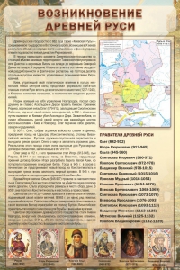 Стенд "Возникновение древней Руси" - fgospostavki.ru - Мегион