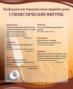 Стенд "Стилистические фигуры" Вариант 2 - fgospostavki.ru - Мегион