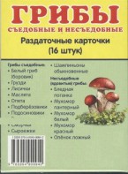 Раздаточные карточки "Грибы съедобные и не съедобные" - fgospostavki.ru - Мегион