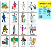 Раздаточные карточки "Профессии" - fgospostavki.ru - Мегион