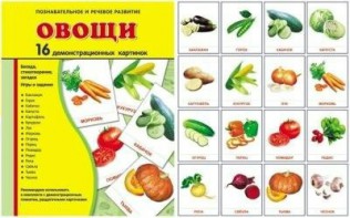 Демонстрационные карточки "Овощи" - fgospostavki.ru - Мегион