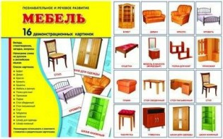 Демонстрационные карточки "Мебель" - fgospostavki.ru - Мегион