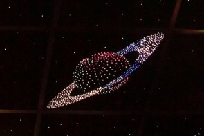 Потолок "Звездное небо с анимационным фибероптическим эффектом сатурн" - fgospostavki.ru - Мегион