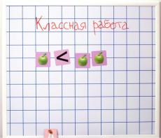 Магнитно-маркерная доска "Клетка" (86 см х 75 см) - fgospostavki.ru - Мегион