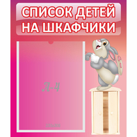 Стенд "Список на шкафчики" - fgospostavki.ru - Мегион