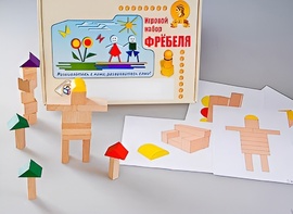 Игровой набор Фребеля "Конструктор деревянный без соединений-3" (Серия "Эксперимент") - fgospostavki.ru - Мегион