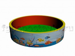 Сухой бассейн круглый с шелкографией - fgospostavki.ru - Мегион