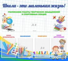 Стенд "Школа - это маленькая жизнь" - fgospostavki.ru - Мегион