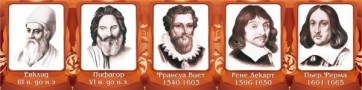 Стенд "Великие математики, I часть" - fgospostavki.ru - Мегион