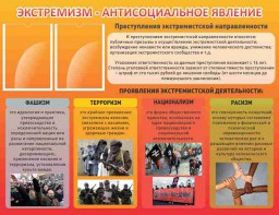 Стенд "Экстремизм-антисоциальное явление" - fgospostavki.ru - Мегион