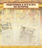 Стенд "Подготовка к ЕГЭ и ОГЭ по истории (6 карманов)" - fgospostavki.ru - Мегион