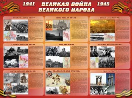 Стенд "Великая война Великого народа" Вариант 1 (9 блоков) - fgospostavki.ru - Мегион