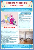 Стенд "Правила поведения в спортзале №1" - fgospostavki.ru - Мегион