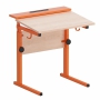 Стол ученический с наклоном столешницы (0-15°) на прямоугольной трубе - fgospostavki.ru - Мегион